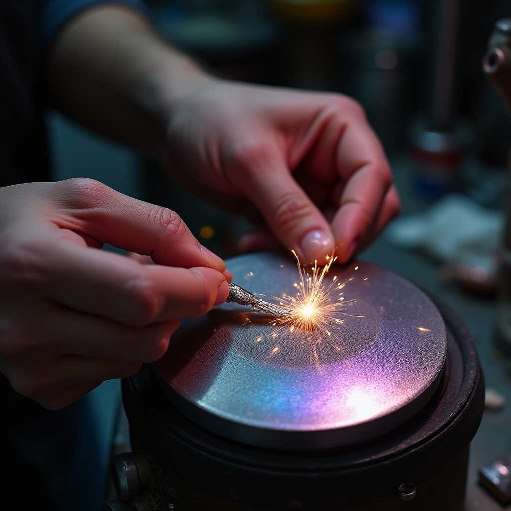 Полировка серебряного украшения до блеска