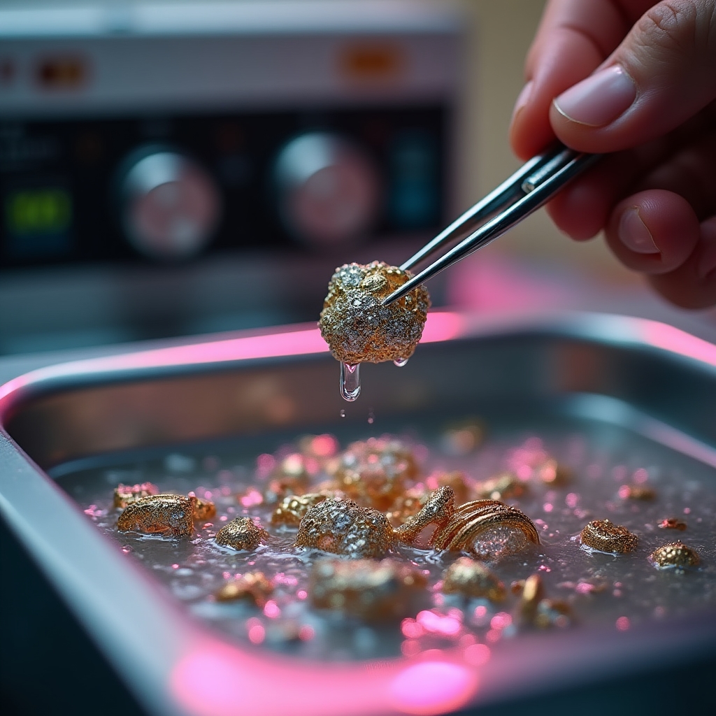 Ультразвуковая чистка ювелирных украшений