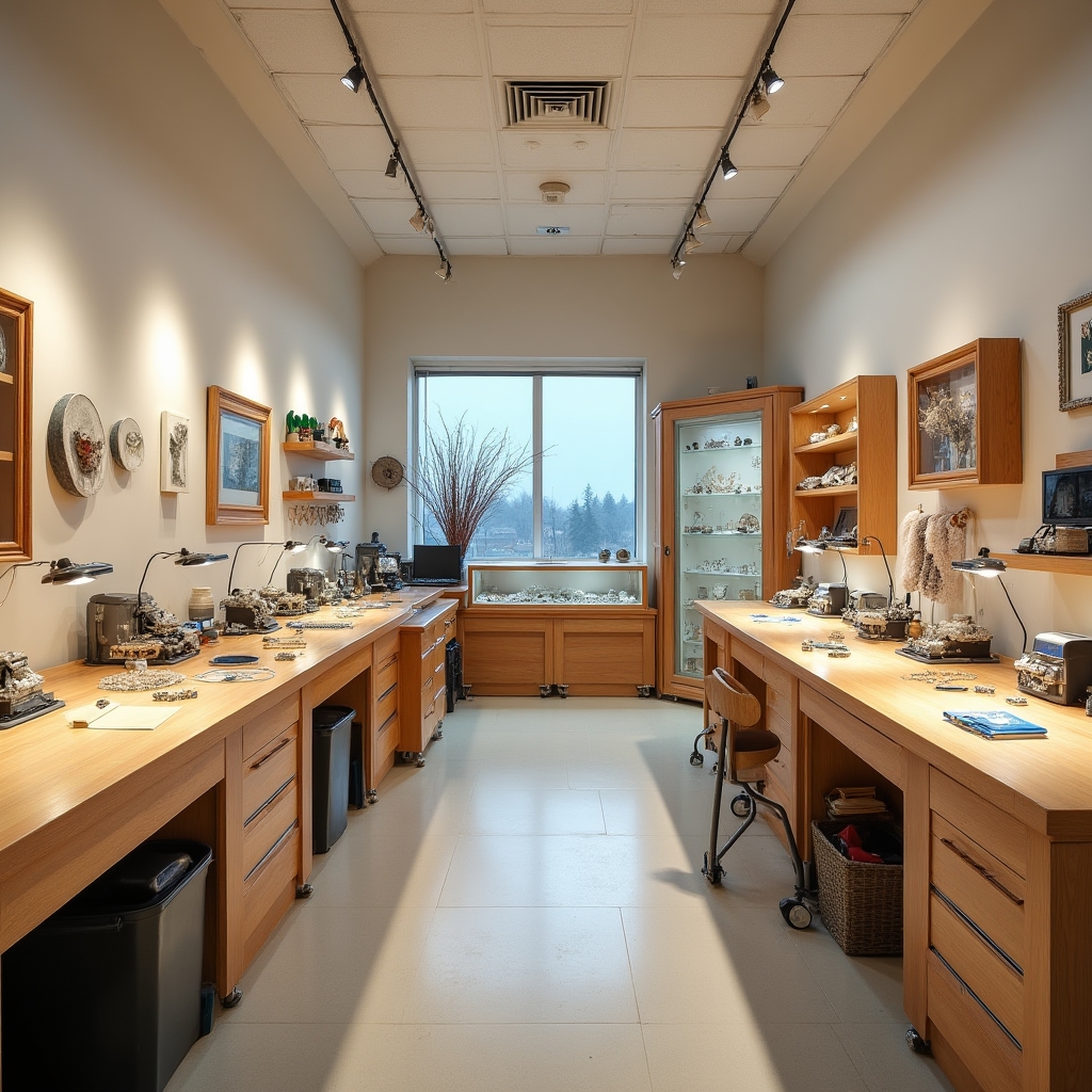 Интерьер ювелирной мастерской KSP в Астане